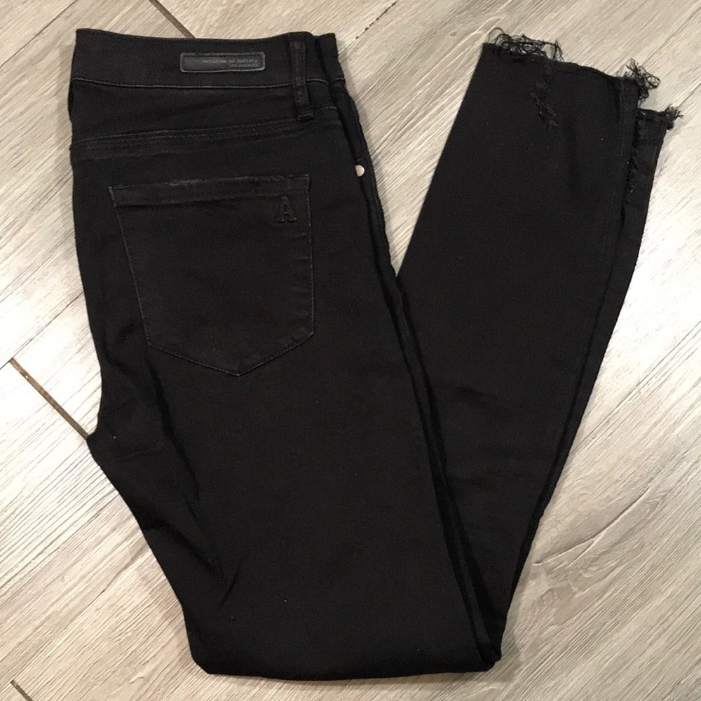 Articles of Society Black Distressed Skinny Ankle Jeans size 26
